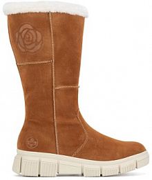 Kozaki Rieker brązowe damskie 