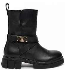 Botki Tommy Hilfiger czarne damskie 