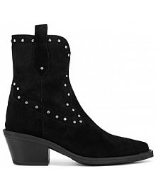 Botki na słupku Eva Minge czarne 