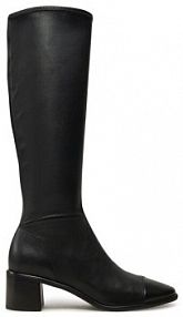 Kozaki na obcasie Tory Burch czarne 