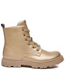 Botki Tommy Hilfiger złote dziecięce 