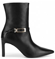 Botki na szpilce GINO ROSSI czarne 