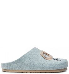 Kapcie Dr. Brinkmann błękitny damskie 