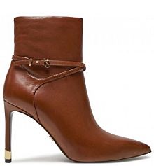 Botki na szpilce Tamaris brązowe 