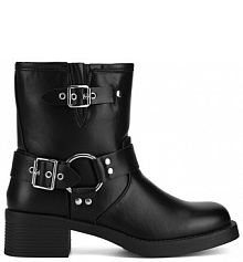 Botki na słupku Jenny Fairy czarne 