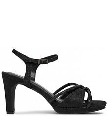 Sandały na słupku Menbur czarne 