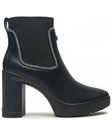 Botki na słupku Liu Jo czarne 