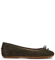 Baleriny LAUREN RALPH LAUREN zielone damskie 