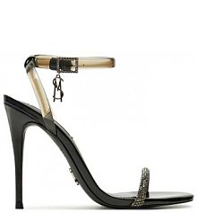 Sandały na szpilce Steve Madden czarne 