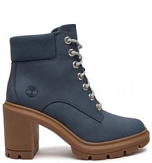 Botki na słupku Timberland granatowe 