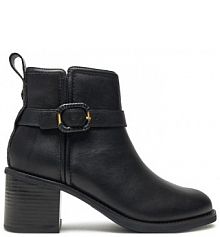 Botki na słupku Clarks czarne 