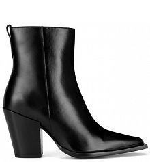 Botki na słupku GINO ROSSI czarne 