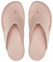 Japonki Crocs beżowe damskie 