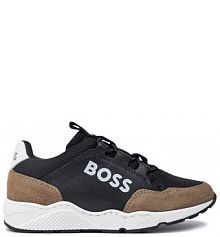 Sneakersy BOSS beżowe dziecięce 