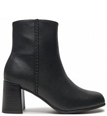 Botki na słupku Clarks czarne 