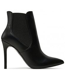 Botki na szpilce R.Polański czarne 