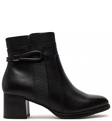 Botki na słupku Tamaris czarne 