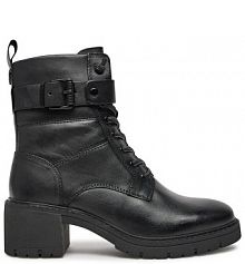 Botki na słupku Marco Tozzi czarne 