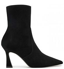 Botki na słupku Stuart Weitzman czarne 