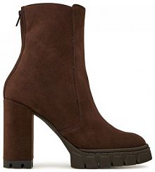 Botki na słupku R.Polański brązowe 