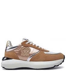 Sneakersy LOVE MOSCHINO brązowe damskie 