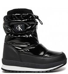 Śniegowce Calvin Klein Jeans czarne dziecięce 