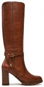 Kozaki na obcasie Pikolinos brązowe 