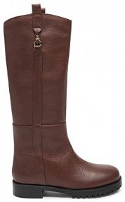 Kozaki Patrizia Pepe brązowe damskie 