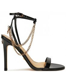 Sandały na szpilce Guess czarne 