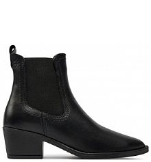 Botki na słupku Tamaris czarne 