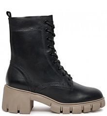 Botki na słupku Tamaris czarne 