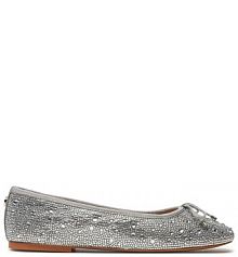 Baleriny Steve Madden srebrne damskie 