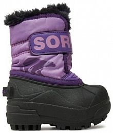 Śniegowce Sorel fioletowe dziecięce 