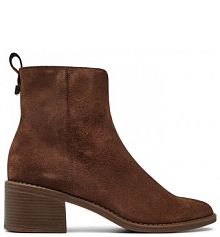 Botki na słupku Ryłko brązowe 