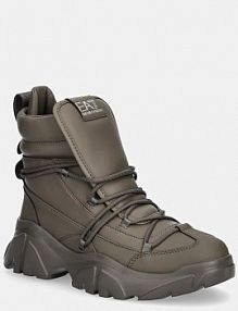 Botki EA7 Emporio Armani  zielone damskie XK228.X8M001.U007