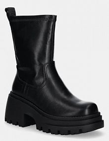 Botki na słupku Buffalo  czarne 1220064.BLK