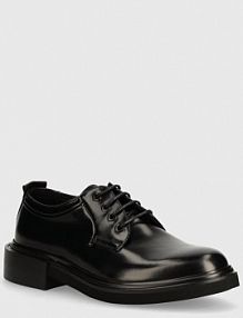 Półbuty sznurowane Calvin Klein  czarne męskie HM0HM01486