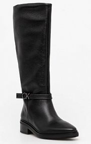 Kozaki Calvin Klein  czarne damskie HW0HW02184