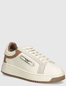 Sneakersy Emporio Armani  beżowe damskie X3X024.XR222.C680