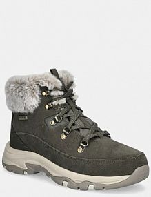 Śniegowce Skechers  zielone damskie 167882