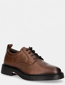 Półbuty sznurowane Tommy Hilfiger  brązowe męskie FM0FM05172