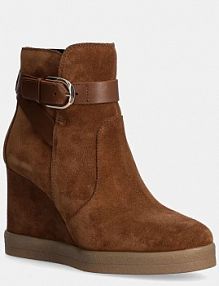 Botki na koturnie Geox  brązowe D46VQA.02243.CD500