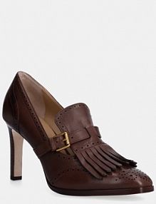 Sandały na słupku Lauren Ralph Lauren  brązowe 802944557002.200