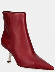 Botki na szpilce MICHAEL Michael Kors  bordowy 40F4LUME5L.609