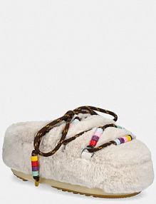 Kapcie moon boot  beżowe damskie 80D1460250.L002