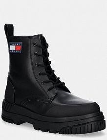 Trapery Tommy Jeans  czarne męskie EM0EM01511