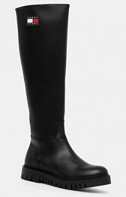 Kozaki Tommy Jeans  czarne damskie EN0EN02627