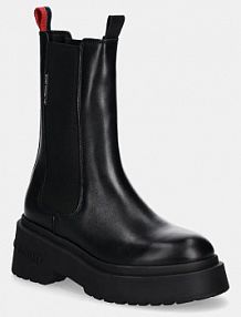 Sztyblety Tommy Jeans  czarne damskie EN0EN02635