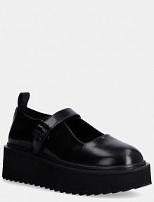 Półbuty sznurowane Love Moschino  czarne damskie JA10456I0LJD0000