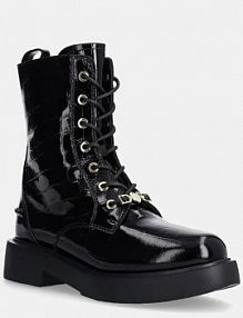 Workery Love Moschino  czarne damskie JA24194G0LIB0000